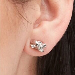 Kate Spade Sailor’s Knot Stud Earrings - Silver